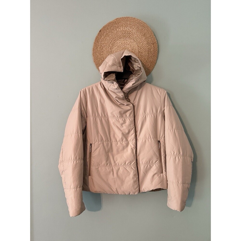 Stio East Butte Insulated Jacket - Hooded Zip Snap Women’s XL - Color Ivory